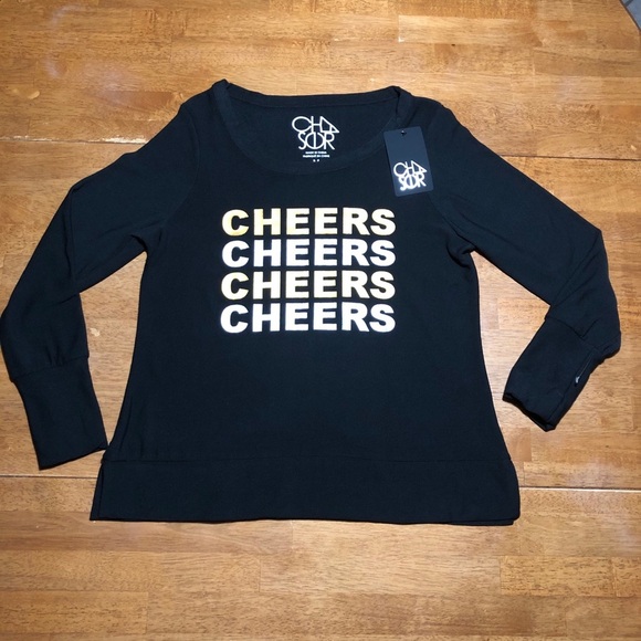 Chaser NWT Graphic CHEERS Soft Pull over M - Picture 5 of 12